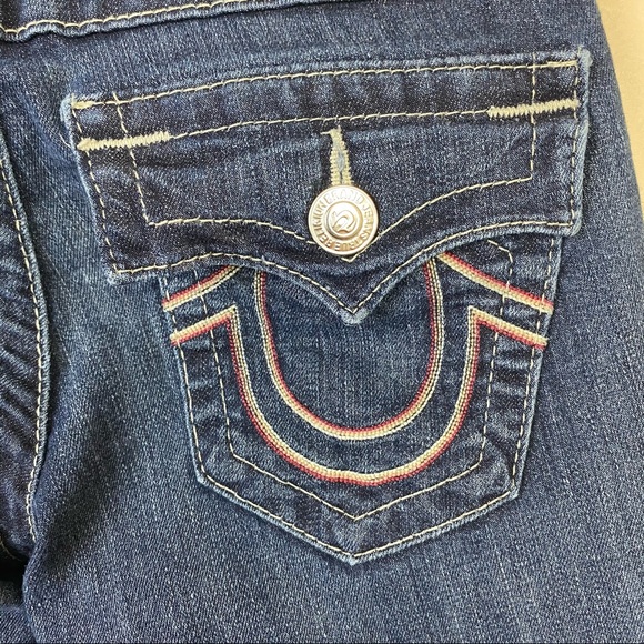 True Religion Rainbow Stitched Straight Jeans - Picture 8 of 13